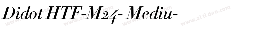 Didot HTF-M24- Mediu字体转换